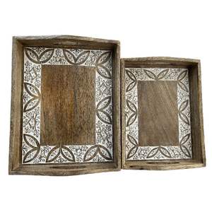 Plaque de chargeur en bois et bambou plaque de chargeur moderne et de luxe pour la maison hôtel restaurant fêtes de mariage quantité en vrac en gros - Product Image 5