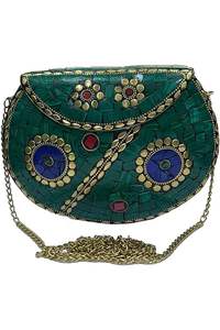 Bolso de Mano Moderno y Elegante con Mosaico, Diseño Artístico Hecho a Mano, Incrustaciones Decorativas, Colección Nupcial, Colores Personalizables - Product Image 4