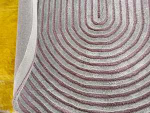 พรมด้านนอกสีน้ำเงินเข้มขนาด9x12พรมปูพื้นตุรกีขนาดใหญ่ลายแอบสแตรกต์ - Product Image 3