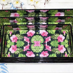 Plateau de service en bois MDF avec revêtement émaillé, design, pour hôtels et restaurants, articles de cuisine, plateau de table, haute qualité - Product Image 1