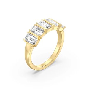 แหวนแต่งงานมรกตแบบ Eternity - Product Image 2