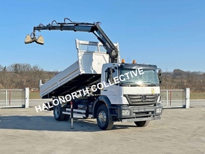 Camión grúa Mercedes Benz Axor 1828 usado del 2007, camión volquete con grúa montada, vehículo de elevación de carga pesada, camión con grúa montada. - Product Image 3