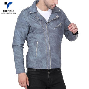 Chaquetas de Cuero Largas y Delgadas para Hombre a Precio Económico, Novedad de Invierno, Cuello Alto, Logotipo Frontal, Color Personalizado, Alta Calidad - Product Image 2