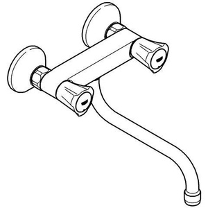 Grifo Giratorio para Lavabo Grohe Costa, 1/2 Pulgada, Cromado - Product Image 6