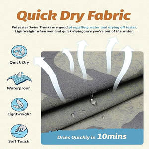 กางเกงว่ายน้ำสำหรับผู้ชายกางเกงขาสั้นชายหาดแบบลำลองออกแบบโลโก้ได้ตามต้องการ - Product Image 2