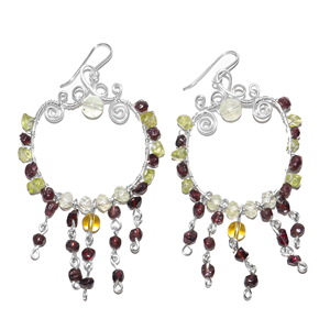 beGems Wholesale <b>Twisted</b> Vine Turquoise <b>Earrings</b> for Women Bohemian Handmade Nature Jewelry Fashion Accessory from Vietnam - Product Image 3