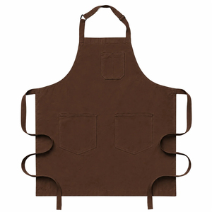 Delantal de Lona Azul Claro sin Mangas con 3 Bolsillos, Moderno y Lavable a Máquina para Cocinar y Uso Diario - Product Image 6