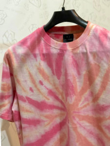 Custom Factory 100% Polyester Loose Without <b>Pockets</b> Hip Hop Tie Dye Short Sleeve Collar <b>Men's</b> Button up Work <b>Shirts</b> - Product Image 4