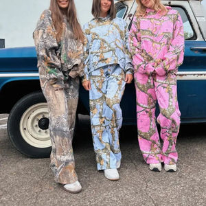 ชุดวอร์มเสื้อสเวตเชิ้ตมีฮู้ดทรงหลวมแขนยาวของผู้หญิงชุดเสื้อสเวตเชิ้ตแบบลำลองกำหนดเอง2025 - Product Image 5