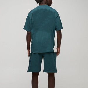 Ensemble décontracté 2 pièces pour homme en coton respirant (T-shirt et short) – Vente en gros - Product Image 4