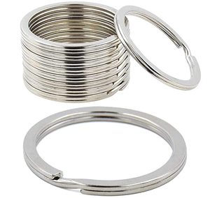 Fournisseur en vrac de porte-clés fendus en métal chromé d'environ 30 mm de diamètre pour des utilisations multiples prix bon marché - Product Image 3