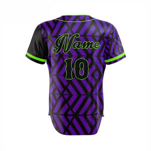 Camiseta de Béisbol de Poliéster Ligera, Transpirable, Antibacteriana y de Secado Rápido para Hombre, Ropa de Softbol 100% Personalizable - Product Image 4