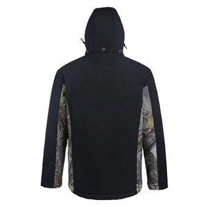 Veste Softshell de Camping en Plein Air Design Mode Homme Imperméable Coupe-Vent Respirante Multi-Poches Fermeture Éclair Intégrale Imprimée Vestes d'Hiver - Product Image 3