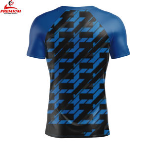 T-shirt de sport à manches courtes pour homme, imprimé, séchage rapide, 100% polyester, compression, t-shirt de gym - Product Image 6
