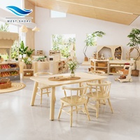 Ensemble complet de mobilier de classe en bois Montessori tout-en-un pour les écoles maternelles, les garderies, les crèches et les salles d'enfants