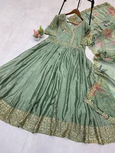 ชุด2ชิ้นที่ทันสมัยสุดพิเศษสำหรับงานเย็บปักถักร้อยลำดับ Dupatta สำหรับงานแต่งงานจบการศึกษาชายหาด - Product Image 3