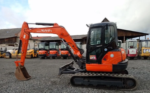 Mini-excavatrice sur chenilles Kubota KX161, moteur diesel, 5,6 tonnes, forte puissance de creusement, excavatrice compacte avec cabine fermée, à vendre - Product Image 2