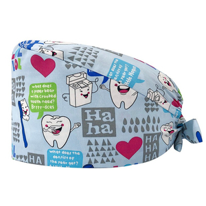 หมวกพยาบาลแพทย์ใช้ในขั้นตอนในโรงพยาบาลเพื่อรักษาสุขอนามัยที่ครอบคลุมผมและรักษาสภาพแวดล้อมที่ปลอดเชื้อ - Product Image 1