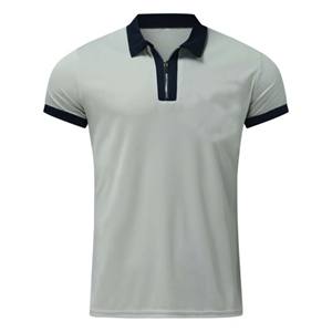 เสื้อโปโลแขนสั้นปักลายสำหรับผู้ชายเสื้อโปโลแขนสั้นระบายอากาศได้ดีฤดูร้อน - Product Image 5