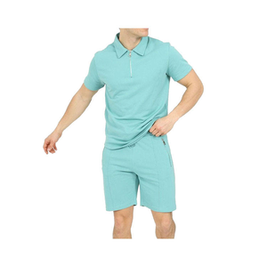 ชุดวอร์มขาสั้นสำหรับผู้ชายชุดวอร์ม + สเวตเชิ้ตผ้าเมชผ้าตาข่ายระบายอากาศสำหรับฤดูร้อน - Product Image 6