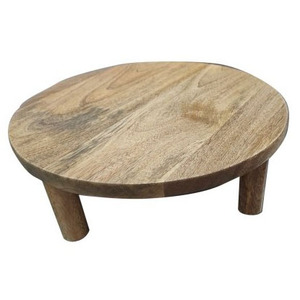 NUEVO SOPORTE DE MESA DE PANTALLA DE MADERA NATURAL MACIZA CON BASE DE MADERA PARA BAÑAR HERRAMIENTA DE PASTEL DE MADERA PARA RESTAURANTES FIESTAS SOPORTE DE PASTEL - Product Image 1