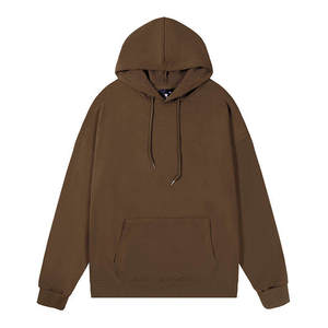 Sweats à capuche pour hommes 100% coton dans différentes couleurs et tailles Motif uni décontracté Impression numérique Teinture unie pour l'hiver - Product Image 3