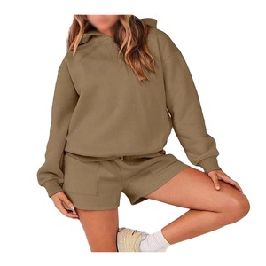 Sweat à capuche long surdimensionné pour femme, en coton mélangé doux, velours, coupe décontractée, confortable, pour tous les jours, vêtements de rue, hiver - Product Image 1