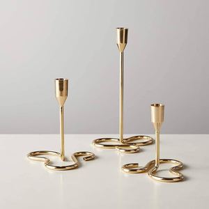 Grand pot de bougie en métal naturel fait à la main de luxe de style Ins exclusif pour la maison et le mariage cadeau de Noël ARTISAN AURA - Product Image 2