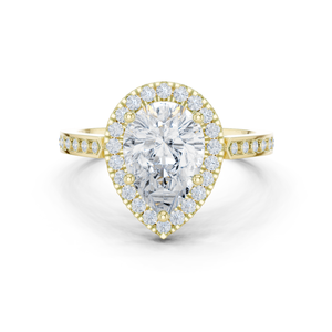 Anillo de diamantes de moissanita de 10K-Alternativa elegante y duradera a los anillos de diamantes tradicionales - Product Image 3