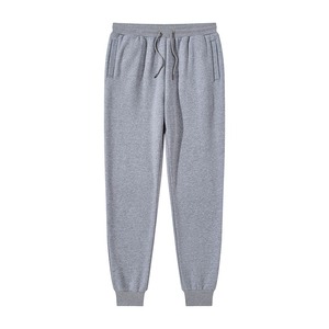 Pantalones de chándal para correr ajustados de algodón 100% para hombre, pantalones deportivos informales con logotipo personalizado de alta calidad, tela de lona, venta al por mayor - Product Image 5