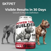 Complément alimentaire pour chiens recommandé par les vétérinaires, pour la croissance musculaire, sous forme de comprimés à mâcher, riches en acides aminés et en protéines, pour la récupération musculaire et la prise de poids saine.