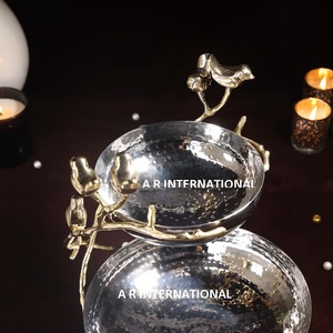 Cuenco para servir chapado a mano de acero inoxidable de alta calidad para frutas secas, dátiles de Chocolate, chips de caramelo, aperitivos para fiestas - Product Image 6