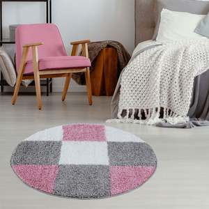 Ensemble de tapis géométriques roses Myshaggy - Product Image 2
