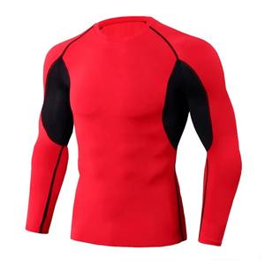 Envío global de calidad superior BJJ Rash Guard Camisas de compresión de manga larga para hombre Entrenamiento de MMA OEM - Product Image 1