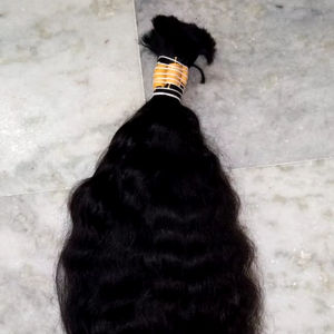 100% natural sin procesar a granel indio cabello humano premium calidad marrón natural - Product Image 1