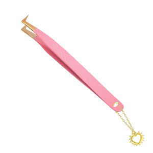 Popular Quality New Style Fancy Stainless Steel Pink Coated <b>Eyelash</b> <b>Tweezers</b> New Colorful <b>Eyelash</b> <b>Tweezers</b> - Product Image 1