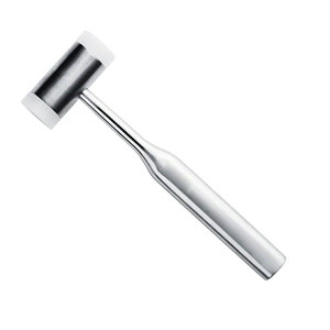 เครื่องมือผ่าตัดกระดูกคุณภาพสูง Endo Tech AS-017 Mead Sand ผลิตจากเหล็กกล้าไร้สนิม 410 สีเงิน + สีทอง ขนาด 9 นิ้ว ค้อนตีกระดูกแบบหนัก - Product Image 1