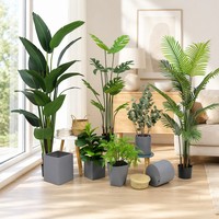 Plante artificielle de haute qualité, simulation de verdure, plante en pot verte, décoration pour la maison et le bureau, faux olivier