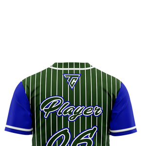 Maillot de baseball en maille de coton personnalisé en gros, T-shirt en maille carré à rayures en tricot, maillot en maille surdimensionné à col en V - Product Image 5