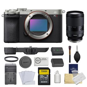 A7CR Silver Mirrorless <b>Camera</b> Bundle 28-200mm F/2.8-5.6 Lens UV <b>Filter</b> 128GB Memory Card Battery Charger 6-Piece Used Digital - Product Image 6