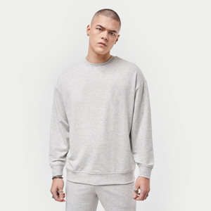 เสื้อสเวตเตอร์ Crewneck เปล่าแบบกําหนดเองแขนยาวผ้าฝ้ายผู้ชายเสื้อสเวตเตอร์น้ําหนักหนักแบบกําหนดเองขนาดบวกเสื้อฮู้ดผู้ชาย - Product Image 2