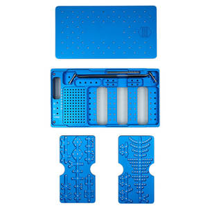 Mini plaques orthopédiques d'instruments de chirurgie maxillo-faciale en titane de 2.0mm avec vis auto-perceuses et autotaraudeuses - Product Image 2