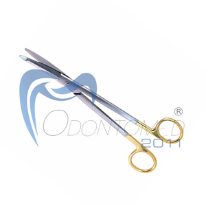 Ciseaux de dissection Metzenbaum à pointe biseautée en acier inoxydable 5 1/2 pouces, instruments chirurgicaux incurvés à pointe arrondie, Odontomed 2011 - Product Image 3