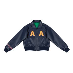 Chaqueta Universitaria Corta para Mujer, Fabricante de Chaquetas con Letras Griegas Bordadas Personalizadas, Ropa para Hermandades/Fraternidades - Product Image 1