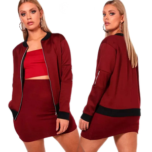 แจ็กเก็ตผ้าขนแกะแขนเต็มสำหรับผู้หญิงเสื้อแจ็คเก็ตแขนสั้นแบบสั่งทำได้ - Product Image 4