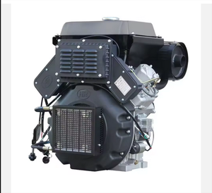 Ventes de moteur diesel industriel bicylindre en V de 30 CV, 1326 cm³, 3000 tr/min, puissance de 20 kW, avec démarreur électrique et manivelle manuelle - Product Image 2