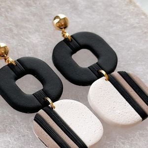 New Retro Unique Waterdrop Shape <b>Resin</b> <b>Earrings</b> Light Luxury Small Geometric Design Jewelry Versatile Women <b>Earrings</b> - Product Image 6