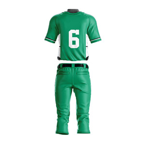 OEM personnalisé coupe ajustée unisexe uniforme de baseball dernière conception couleur unie évacuation de l'humidité séchage rapide respirant col en V - Product Image 2