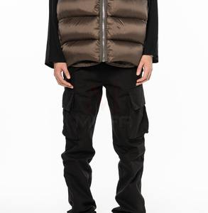 Wholesale Custom Men's Winter Jacket Custom <b>Lightweight</b> Puffer <b>Gilet</b> Quilted Vest Sleeveless OEM Service 2024 - Product Image 4
