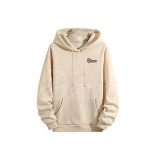 Sweat-shirts à capuche pour hommes, best-sellers, légers, doublés en molleton de coton, unis, respirants, décontractés, pour l'automne, avec logo personnalisé, en gros - Product Image 1